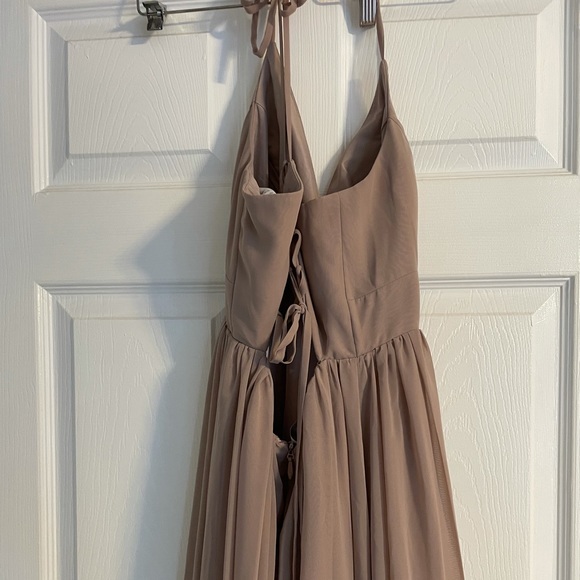Taupe AZAZIE AAIDA Bridesmaid Dress - Picture 9 of 15